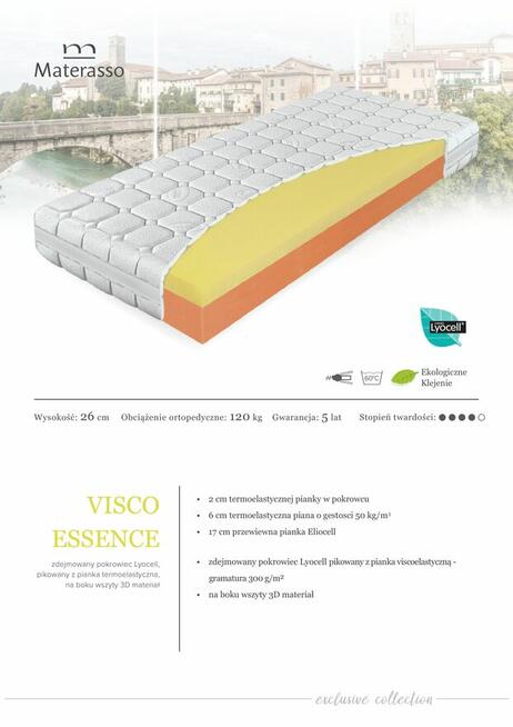 Materac Materasso Visco Essence 200 x 160