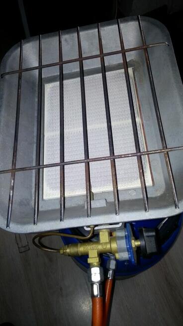 Butla gazowa z promiennikiem.