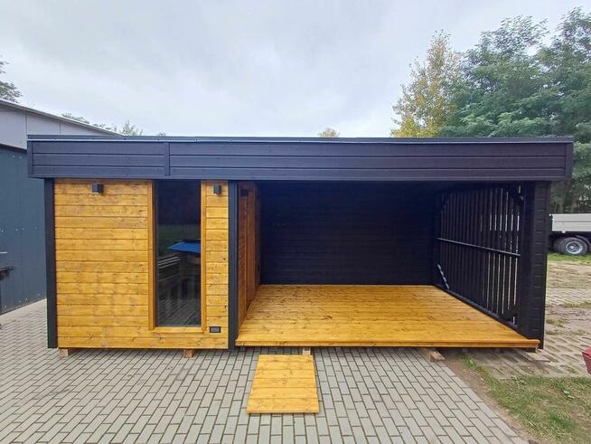 Sauna Ogrodowa ocieplona z dużym Tarasem miejscem na balię