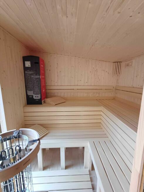 Sauna Ogrodowa ocieplona z dużym Tarasem miejscem na balię