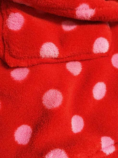 Szlafroki dzieciece polarowe kpl 2 szt st.bdb roz.92/98