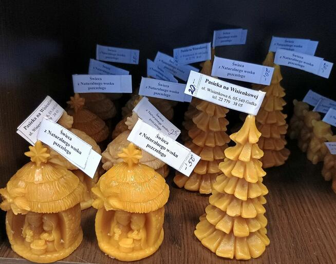 Świece z wosku pszczelego