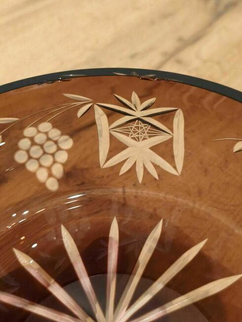 kryształowe misy--zestaw 240 pln-rzadki wzór