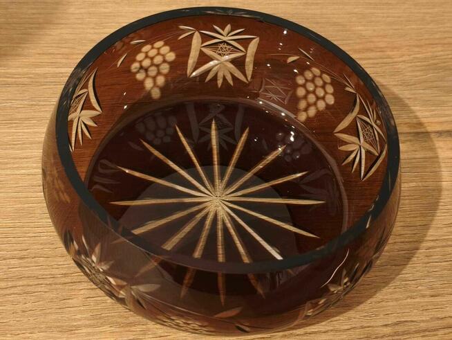 kryształowe misy--zestaw 240 pln-rzadki wzór