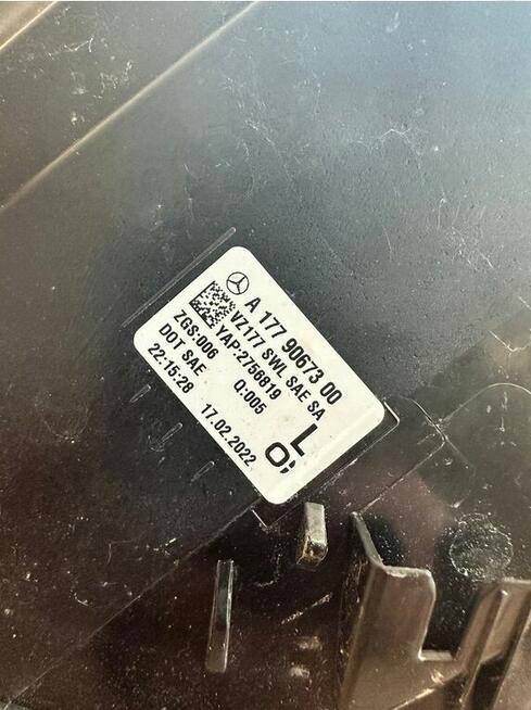 Lampy tylne Mercedes W177 A Klasa Lewa Prawa USA