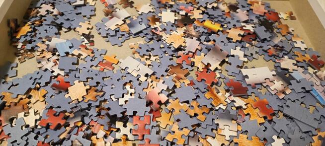 2 pudełka puzzli 500
