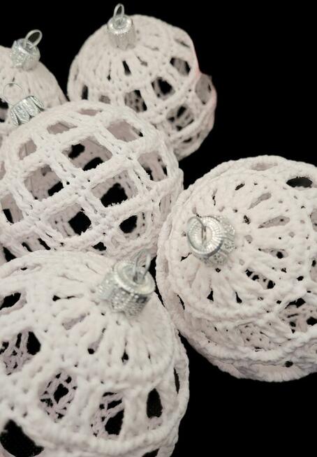 Bombki choinkowe ręcznie wykonane 6szt