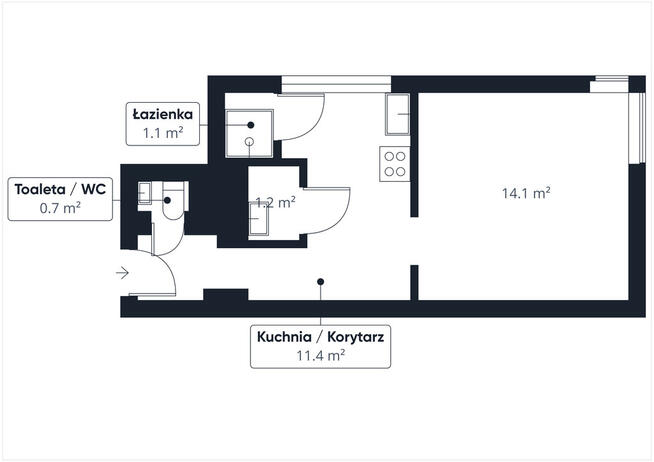 Nowa kawalerka z miejscem parkingowym, Bytom.