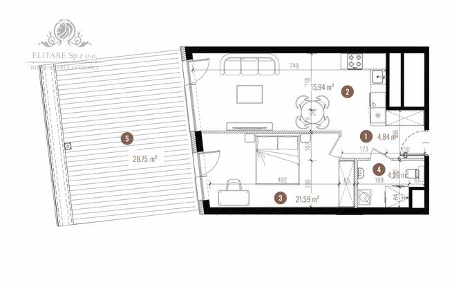 Apartament 46,66m2, 2 pok. w Centrum Wrocławia/Stare Miasto, Szczepin