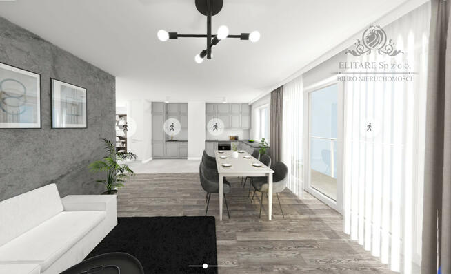 Apartament 107,73m2, 5 pokojowe z balkonem 23,82m2/ Kleczków przy Odrze