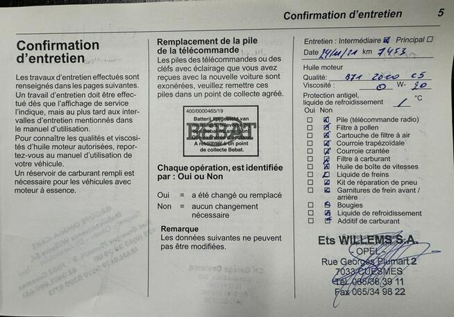 Opel Crossland X Pisemna Gwarancja 12 miesięcy