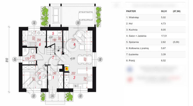 Dom 105m2 stan surowy otwarty w gminie Chmielnik