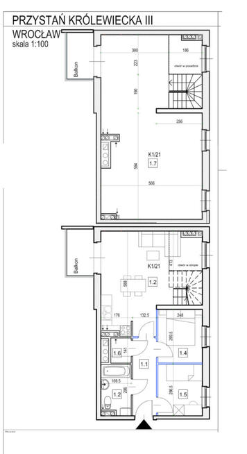Mieszk.4 pok.dwupoziomowe o pow 95,76m2/ GOTOWE/Maślice