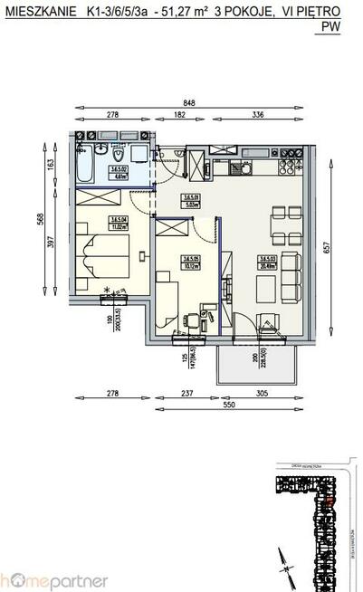 Mieszkanie Wrocław Krzyki, Partynice, al. Karkonoska