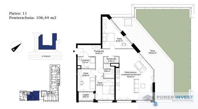 Widokowy apartament przy Parku Lotników, 20/80