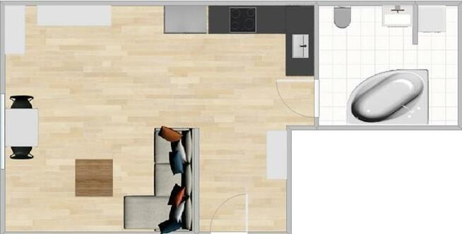 Ziobrowskiego 3, Łagiewniki, kawalerka przy lesie