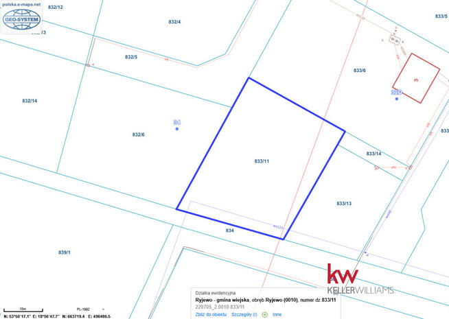 Działka budowlana Ryjewo,