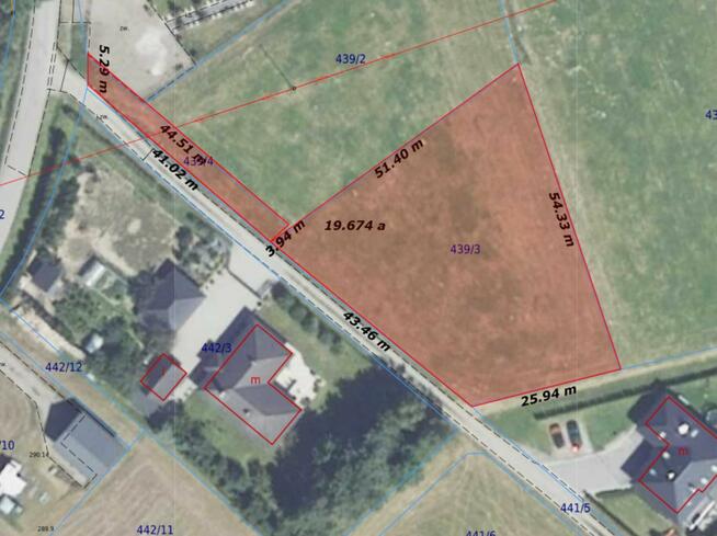 Działka budowlana Grabie gm. Łapanów,