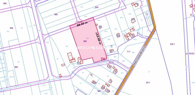 Działka budowlana Kraków Nowa Huta, Narcyza