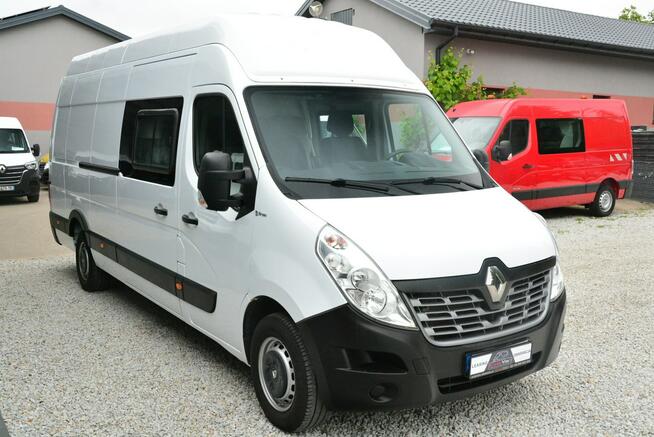 Renault Master najdłuższy, najwyższy L4H3 7 osobowy brygadówka max doka 165KM