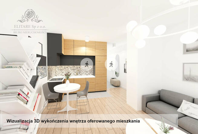 Mieszkanie 25,61m2 + balkon,1 pok. obok, nowe/ Dworca Główengo