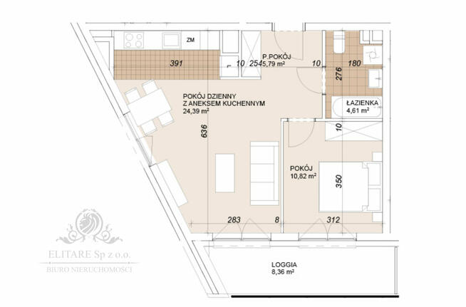 Mieszkanie 2pok, 45,64m2 z balkonem nowe /Wrocław Szczepin