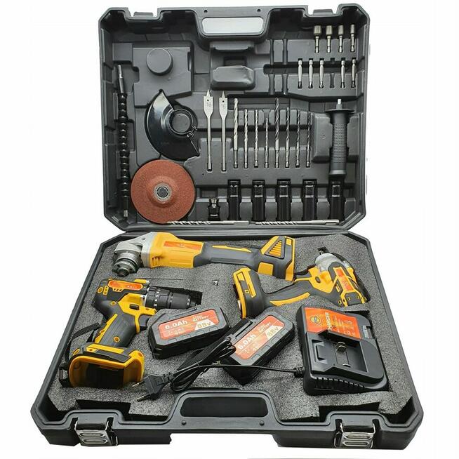 Zestaw kątówka wiertarka klucz 439zl