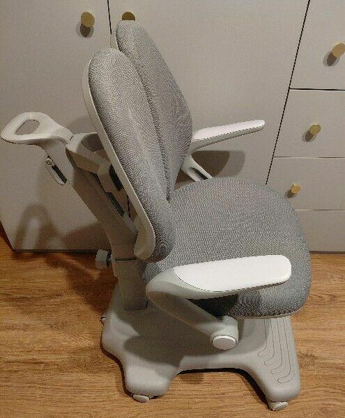 Fotel - Krzesło do biurka szare regulowane dziecko