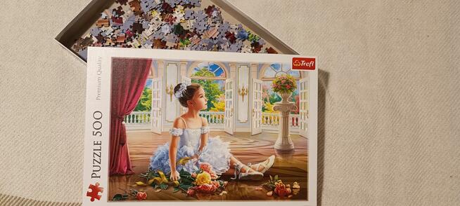 2 pudełka puzzli 500