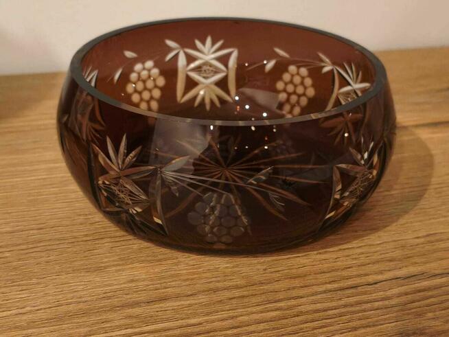 kryształowe misy--zestaw 240 pln-rzadki wzór