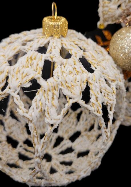 Świąteczny zestaw ręcznie wykonany-Aniołek z bombką