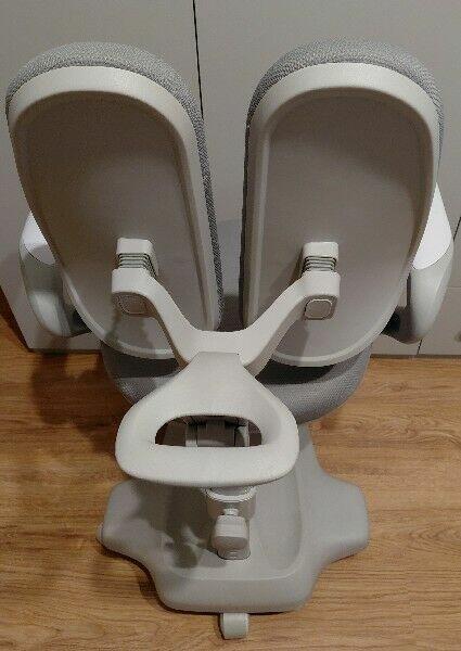 Fotel - Krzesło do biurka szare regulowane dziecko