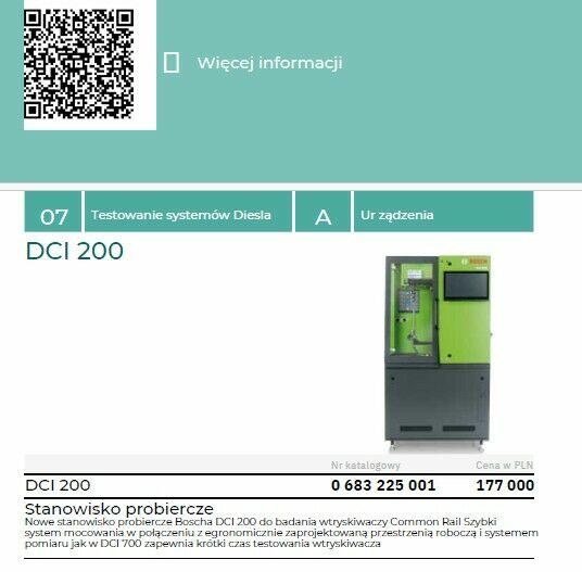 Eps 205 tester wtryskiwaczy Bosch z kodowaniem