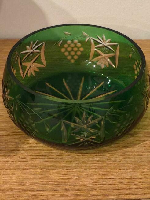 kryształowe misy--zestaw 240 pln-rzadki wzór