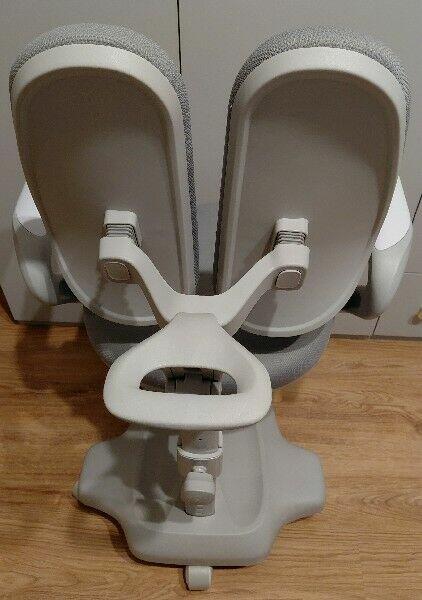 Fotel - Krzesło do biurka szare regulowane dziecko