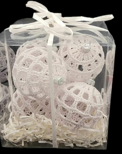 Bombki choinkowe ręcznie wykonane 6szt