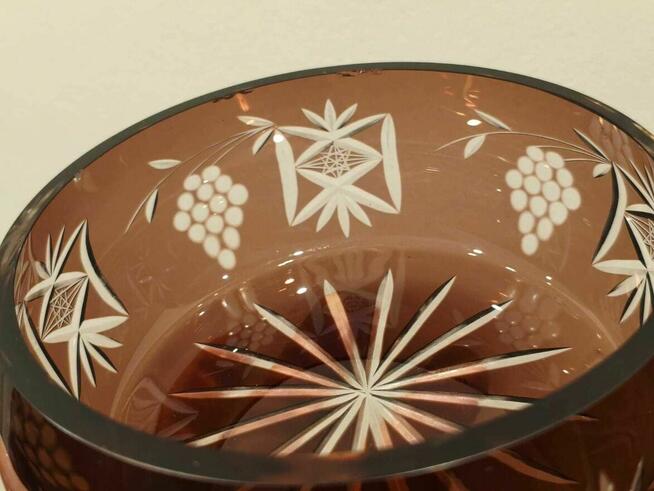 kryształowe misy--zestaw 240 pln-rzadki wzór