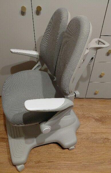 Fotel - Krzesło do biurka szare regulowane dziecko