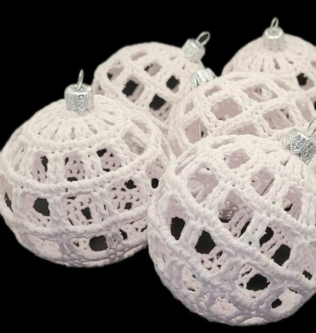 Bombki choinkowe ręcznie wykonane 6szt