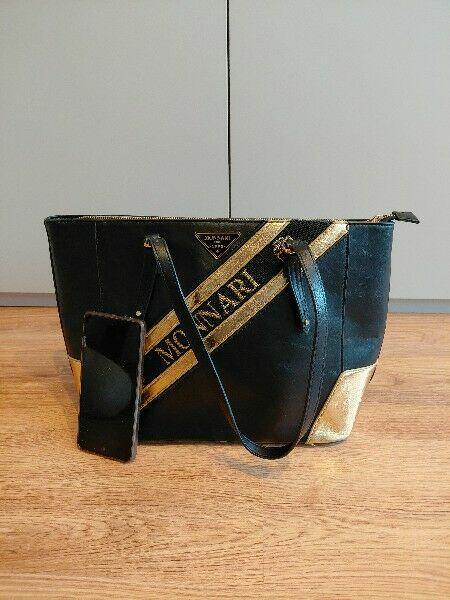 Torebka damska MONNARI – czarno-złota, elegancka