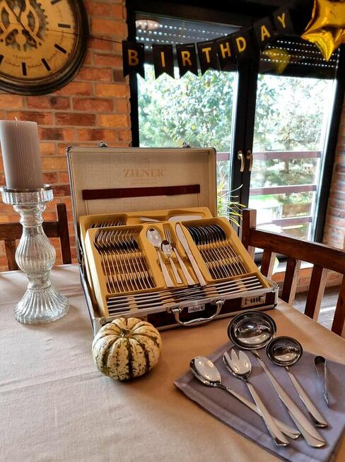 Walizka srebrna sztućce 209zl