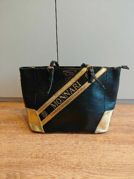 Torebka damska MONNARI – czarno-złota, elegancka
