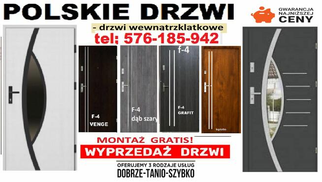 Drzwi zewnętrzne drewniane i metalowe OCIEPLONE