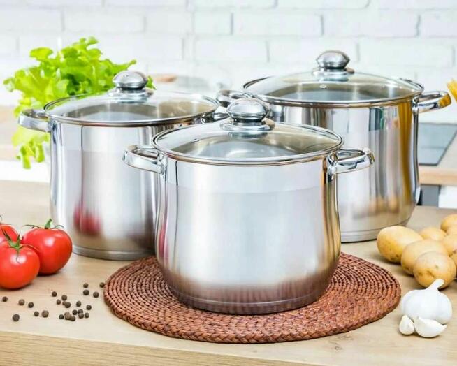 Garnki nierdzewne rosołowe 199zl