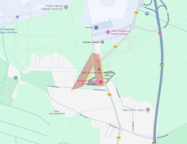 Działka usługowa Cholerzyn gm. Liszki, Cholerzyn