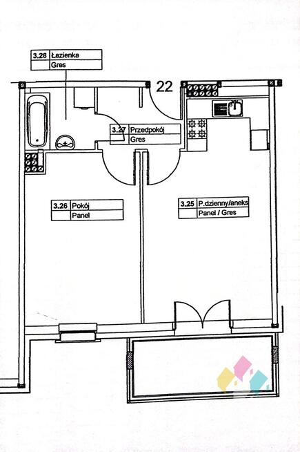 Mroza, 48m2, 2 pok, winda, balkon, miejsce parking