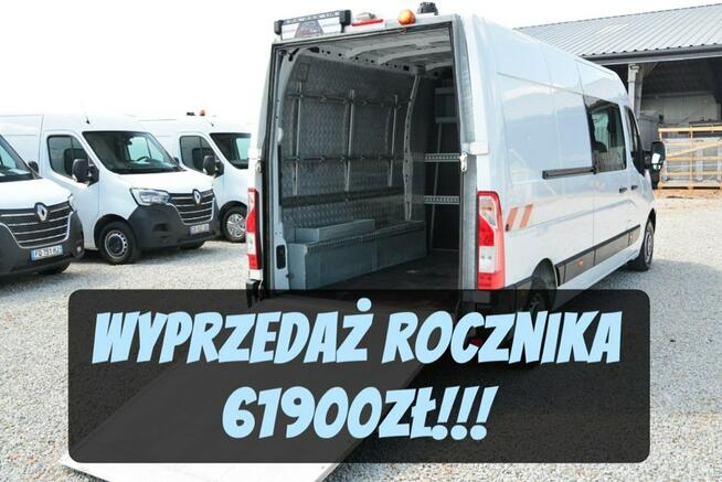 Renault Master 7 osobowy brygadówka NAJAZD max pełna opcja servis regały