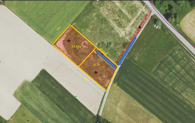 Działki budowlane 10.7a i 13.6a - gmina Chmielnik