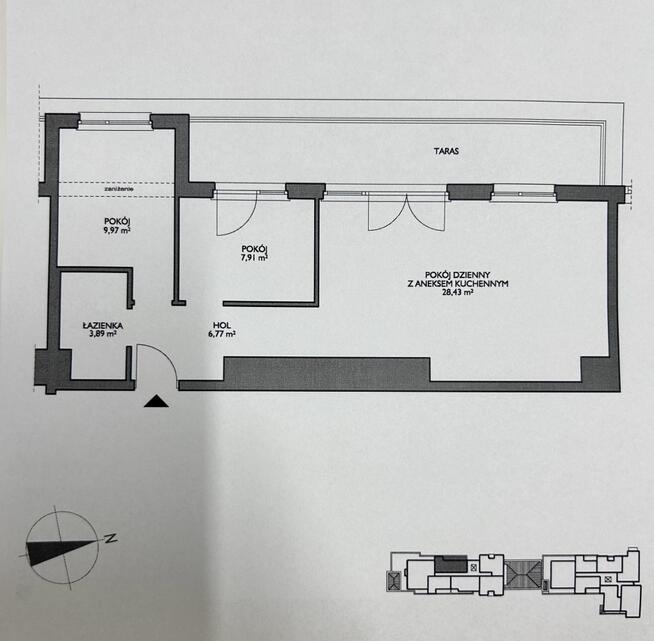 GOTOWE mieszkanie 3 pokojowe widok na las Brak PCC
