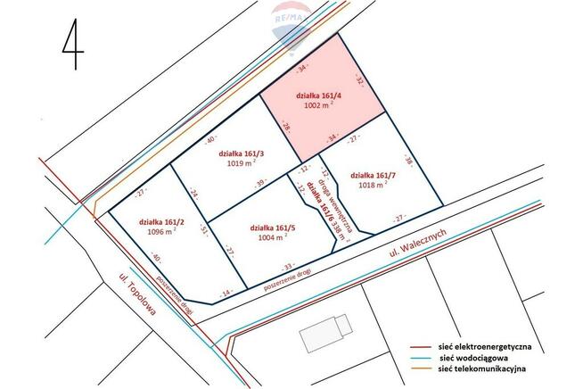 Działka budowlana 1002m2, Grądy k. Żyrardowa